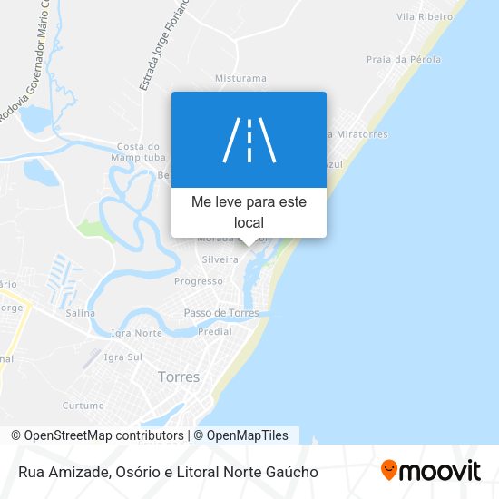 Rua Amizade mapa