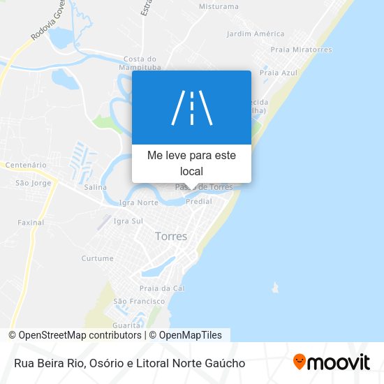 Rua Beira Rio mapa