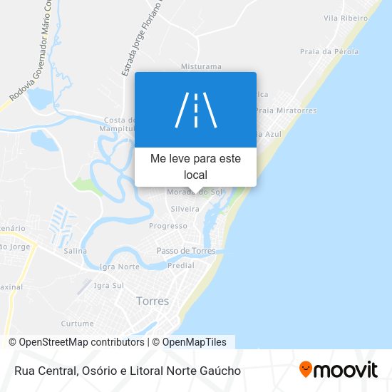 Rua Central mapa