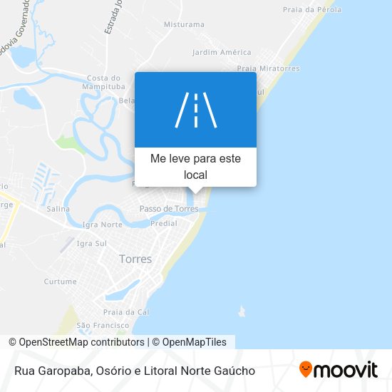 Rua Garopaba mapa