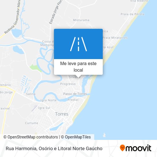 Rua Harmonia mapa