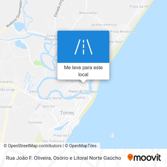 Rua João F. Oliveira mapa