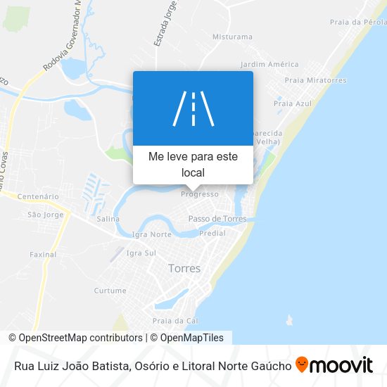 Rua Luiz João Batista mapa