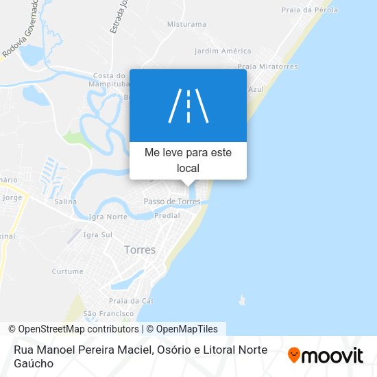 Rua Manoel Pereira Maciel mapa