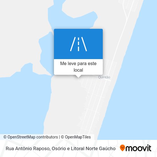 Rua Antônio Raposo mapa