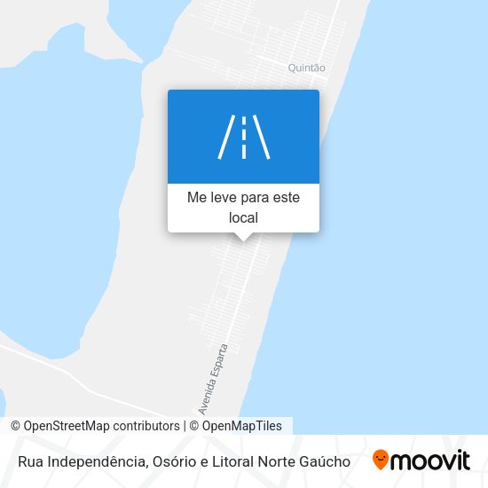 Rua Independência mapa