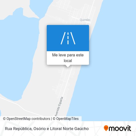 Rua República mapa