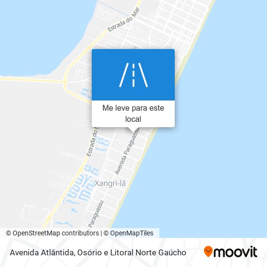 Avenida Atlântida mapa