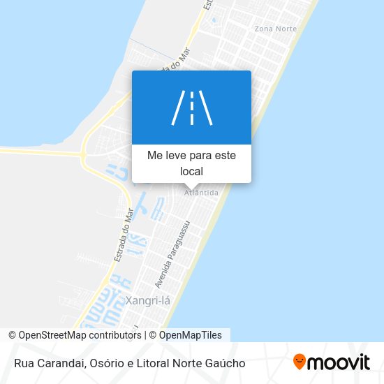 Rua Carandai mapa
