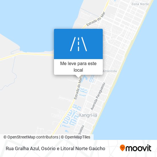 Rua Gralha Azul mapa