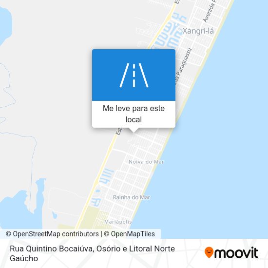 Rua Quintino Bocaiúva mapa