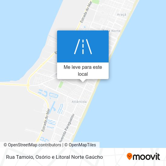 Rua Tamoio mapa