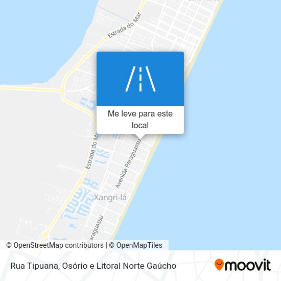 Rua Tipuana mapa