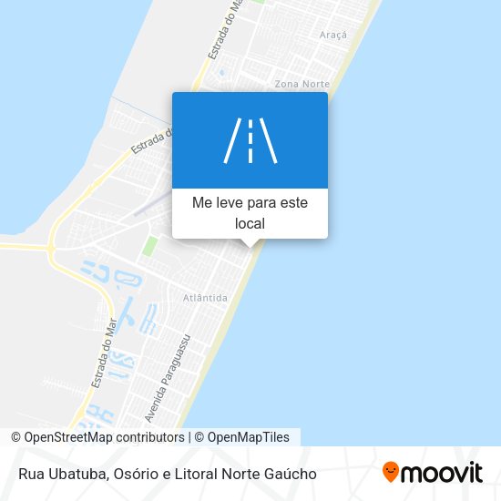 Rua Ubatuba mapa