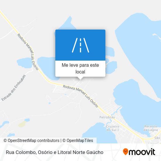 Rua Colombo mapa