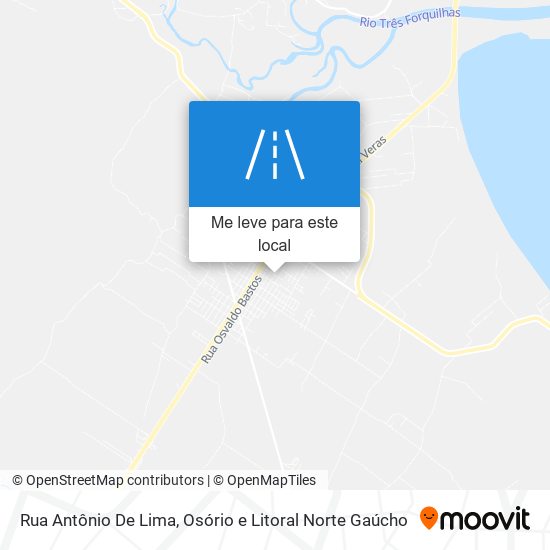 Rua Antônio De Lima mapa