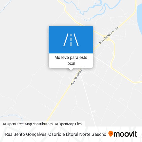 Rua Bento Gonçalves mapa