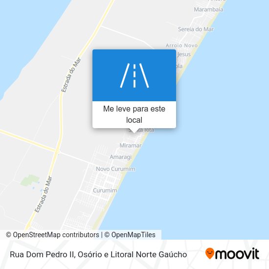 Rua Dom Pedro II mapa