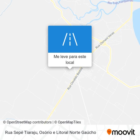 Rua Sepé Tiaraju mapa