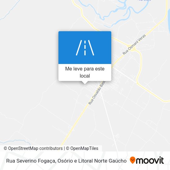 Rua Severino Fogaça mapa
