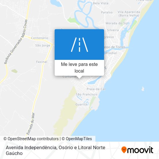 Avenida Independência mapa