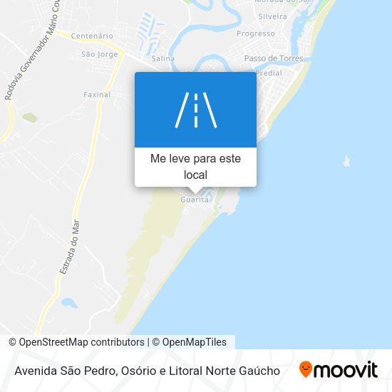 Avenida São Pedro mapa