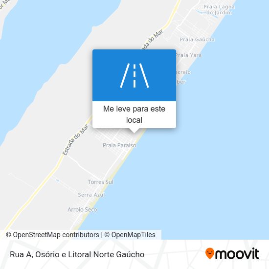 Rua A mapa