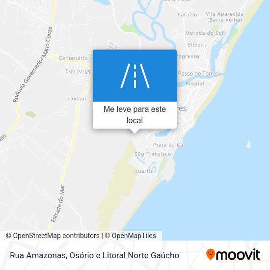 Rua Amazonas mapa