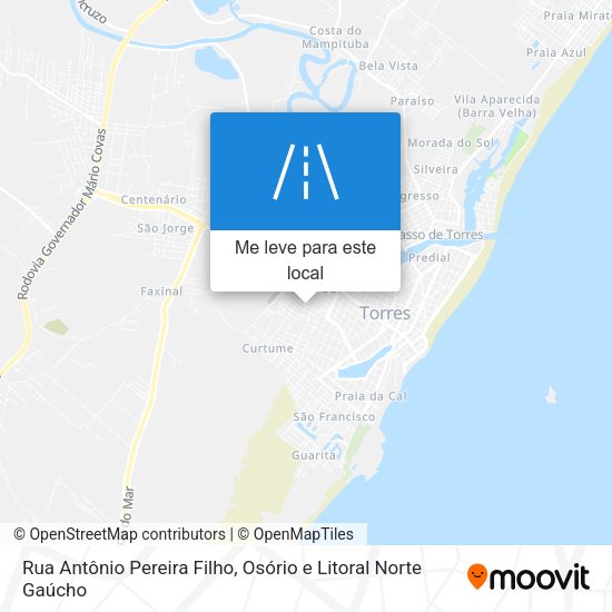 Rua Antônio Pereira Filho mapa