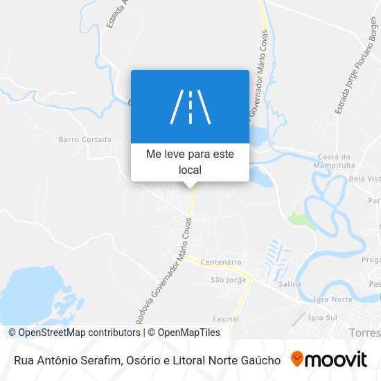 Rua Antônio Serafim mapa