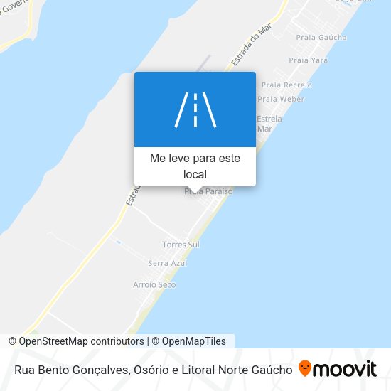 Rua Bento Gonçalves mapa