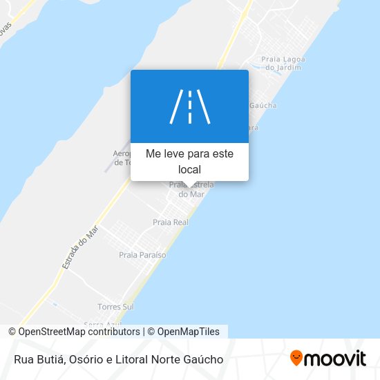 Rua Butiá mapa