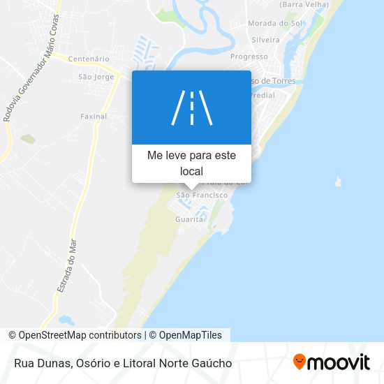 Rua Dunas mapa