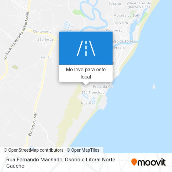 Rua Fernando Machado mapa