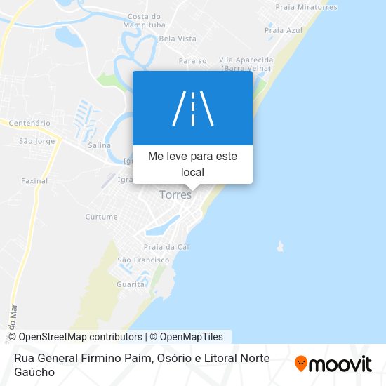 Rua General Firmino Paim mapa