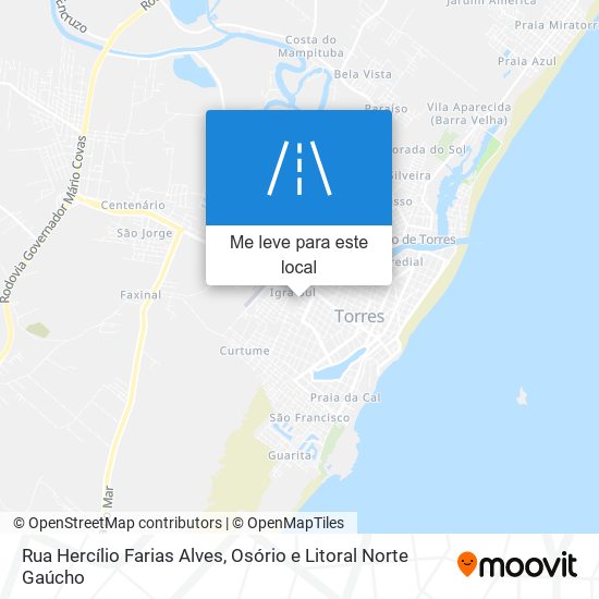 Rua Hercílio Farias Alves mapa