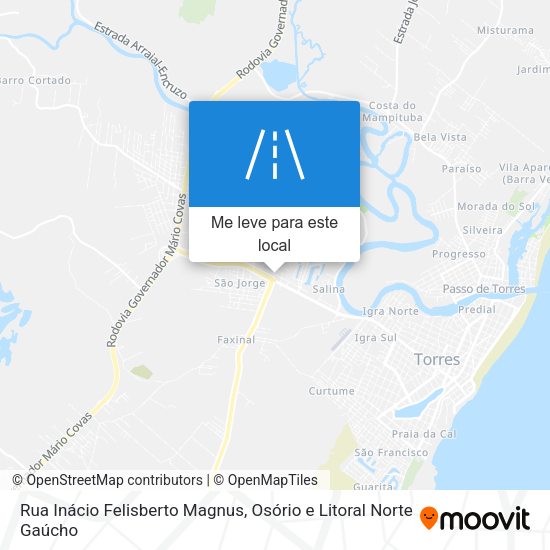 Rua Inácio Felisberto Magnus mapa