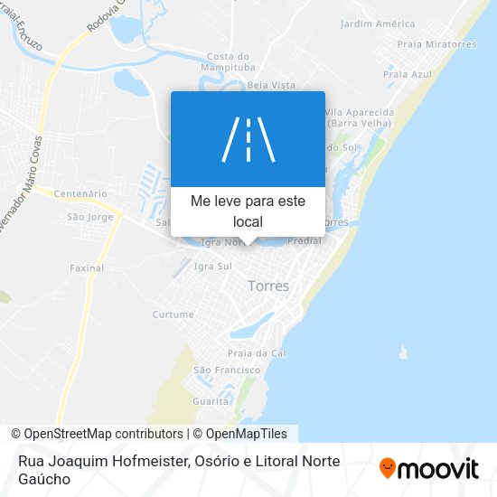 Rua Joaquim Hofmeister mapa