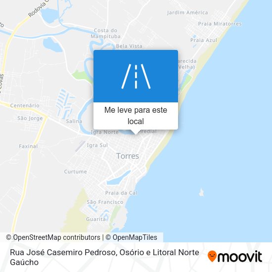 Rua José Casemiro Pedroso mapa