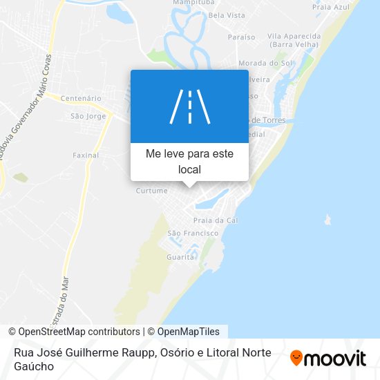 Rua José Guilherme Raupp mapa