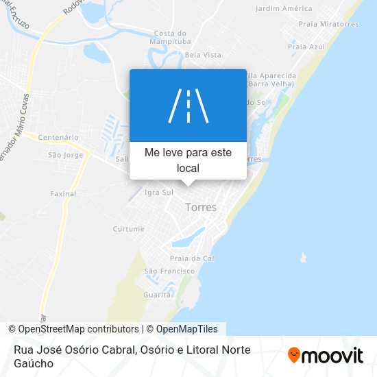 Rua José Osório Cabral mapa