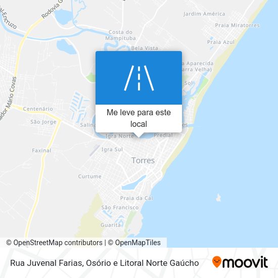 Rua Juvenal Farias mapa