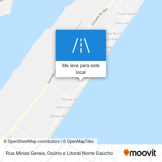 Rua Minas Gerais mapa