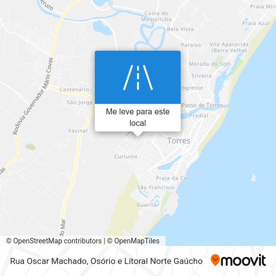 Rua Oscar Machado mapa