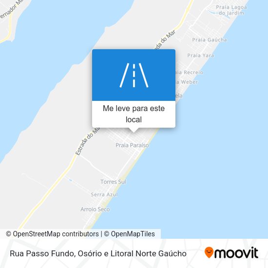 Rua Passo Fundo mapa