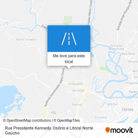 Rua Presidente Kennedy mapa