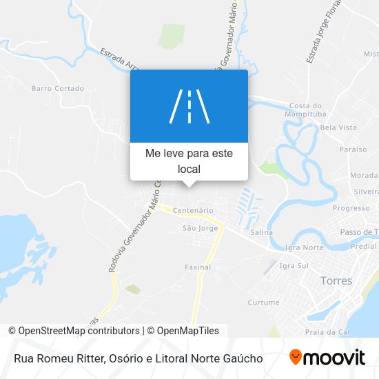 Rua Romeu Ritter mapa