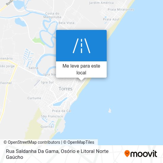 Rua Saldanha Da Gama mapa
