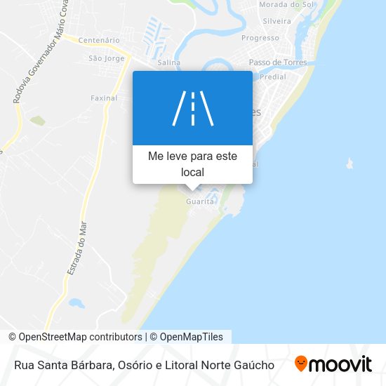 Rua Santa Bárbara mapa