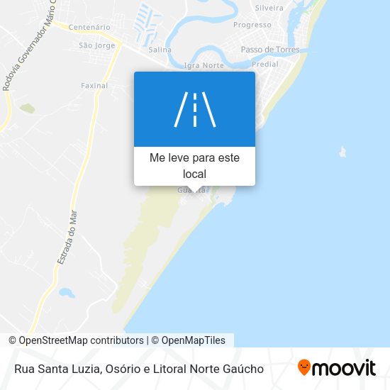 Rua Santa Luzia mapa